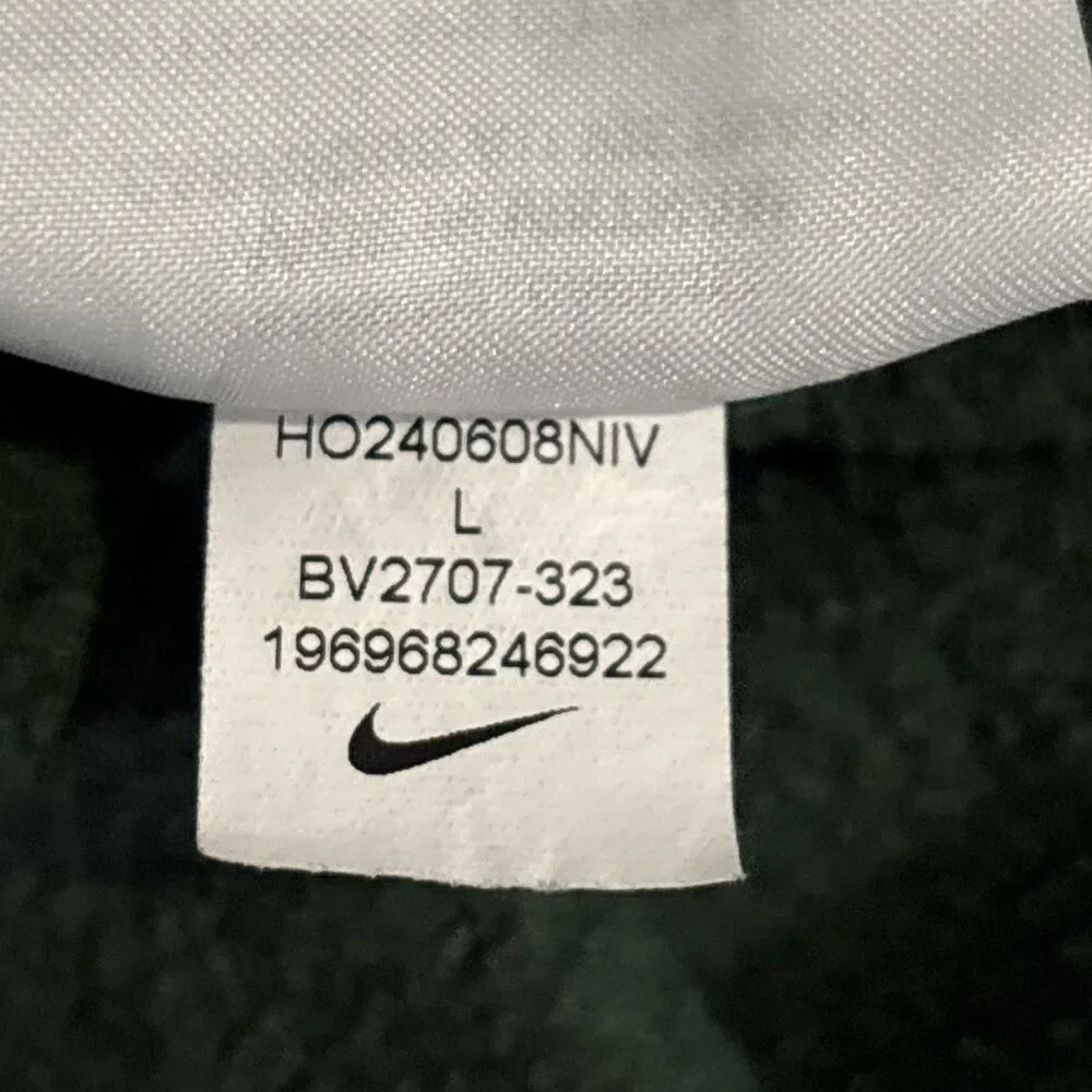 Nike Sportswear Club Fleece Sweatpants Pants Men's Medium Green Embroidered Logo